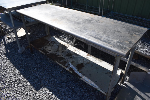 Stainless Steel Table w/ Under Shelf. 72x24x33 - Image 2 of 4