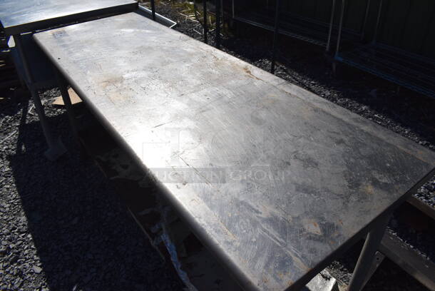 Stainless Steel Table w/ Under Shelf. 72x24x33 - Image 3 of 4