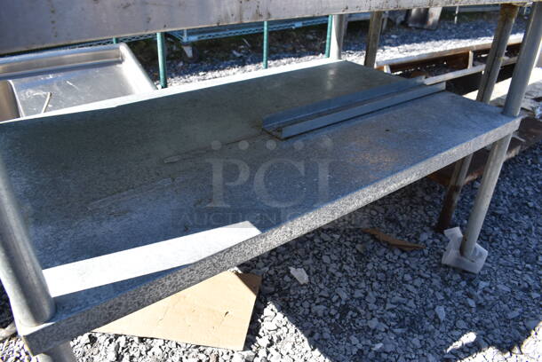 Stainless Steel Table w/ Knife Holder and Under Shelf. 50x30x36 - Image 3 of 5