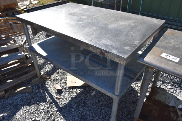 Stainless Steel Table w/ Knife Holder and Under Shelf. 50x30x36 - Image 5 of 5