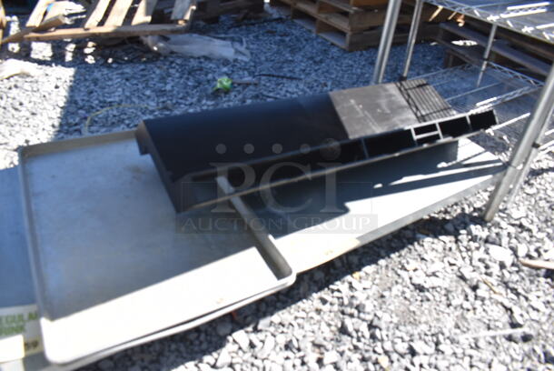 Stainless Steel Table w/ Back Splash and Under Shelf. 60x30x39 - Image 3 of 3