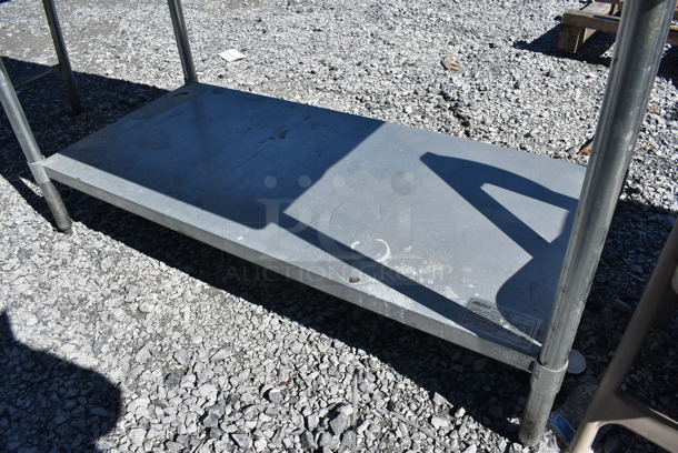 Stainless Steel Table w/ Back Splash and Under Shelf. 60x30x40 - Image 4 of 5