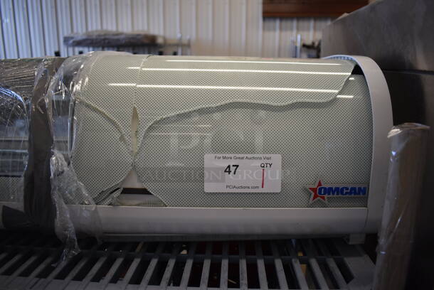Omcan Metal Commercial Countertop Sushi Display Case Merchandiser. See Pictures for Broken Glass. 71x17x12. Tested and Powers On But Does Not Get Cold - Image 2 of 6