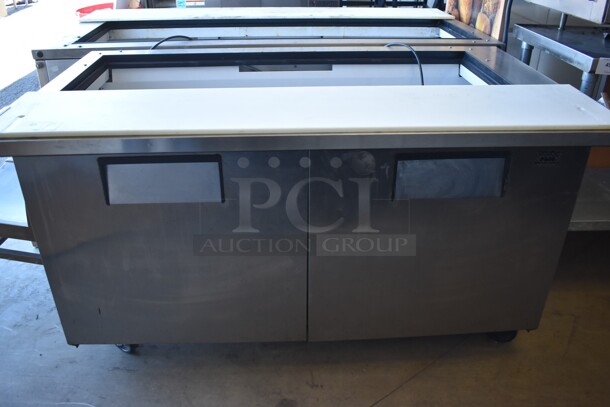 True QA-60-24M-B Stainless Steel Commercial Prep Table on Commercial Casters. 115 Volts, 1 Phase. 60x36x36. Tested and Powers On But Does Not Get Cold - Image 2 of 7