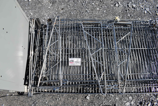 ALL ONE MONEY! Lot of 4 Chrome Finish Wire Shelves and 6 Brackets. Includes 48x18x1.5 - Image 4 of 5