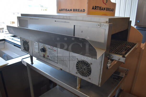 Star Holman QT14 Stainless Steel Commercial Countertop Electric Powered Conveyor Pizza Oven. Goes GREAT w/ Lot 51! 208 Volts, 1 Phase. 60x27x20 - Image 1 of 7
