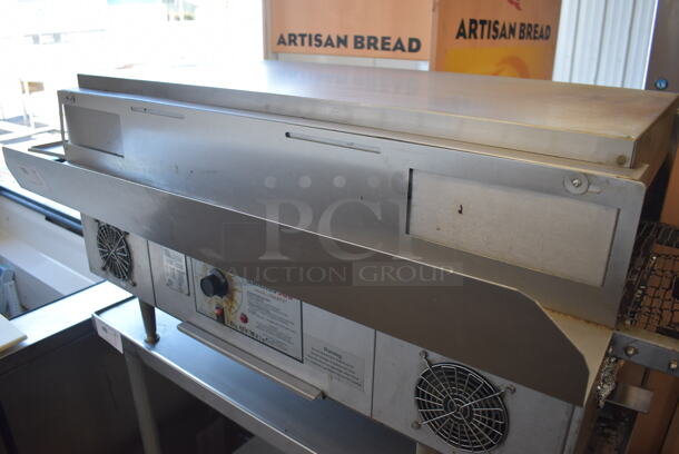 Star Holman QT14 Stainless Steel Commercial Countertop Electric Powered Conveyor Pizza Oven. Goes GREAT w/ Lot 51! 208 Volts, 1 Phase. 60x27x20 - Image 3 of 7
