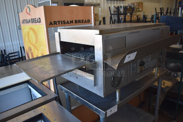 Star Holman QT14 Stainless Steel Commercial Countertop Electric Powered Conveyor Pizza Oven. Goes GREAT w/ Lot 51! 208 Volts, 1 Phase. 60x27x20 - Image 5 of 7