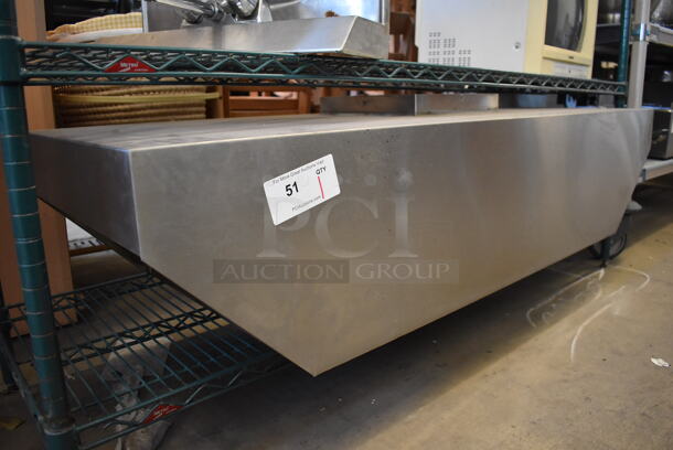Stainless Steel Commercial Hood for Pizza Oven. Goes GREAT w/ Lot 50! 54x21x14