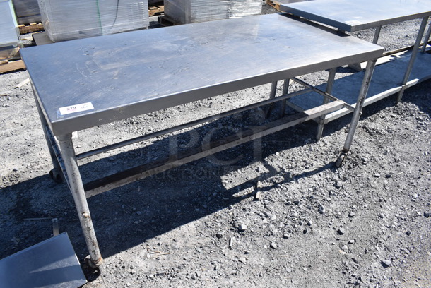 Stainless Steel Table on Commercial Casters. 68x32x33 - Image 2 of 4