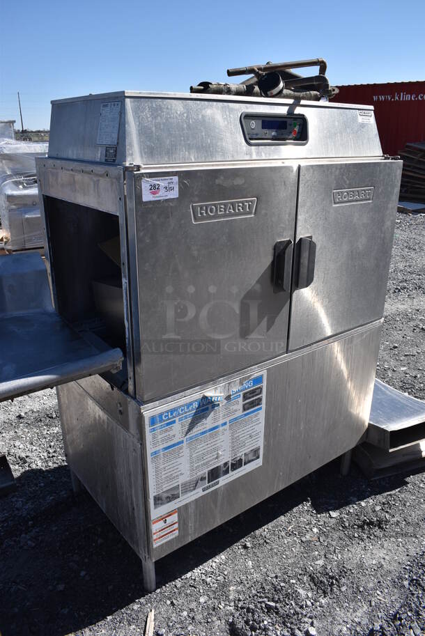 Hobart CL44E Stainless Steel Commercial Conveyor Dishwasher. 208 Volts, 3 Phase. Goes GREAT w/ Lot 281! 44x28x67 - Image 3 of 11
