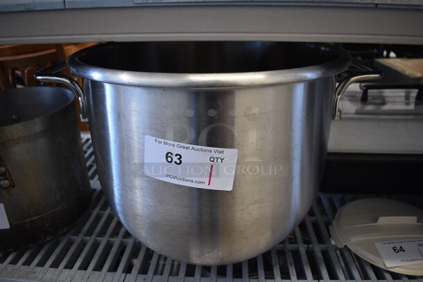 D-30 Stainless Steel Commercial 30 Quart Mixing Bowl. 19x16x13