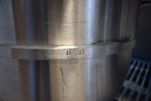 D-30 Stainless Steel Commercial 30 Quart Mixing Bowl. 19x16x13 - Image 4 of 4
