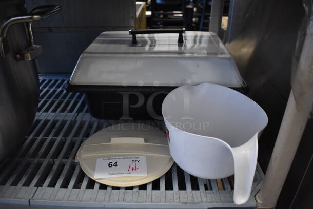 ALL ONE MONEY! Lot of Poly Bowl and Bin - Image 1 of 4