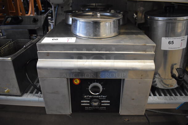 Starmaster 122 Stainless Steel Commercial Countertop Food Warmer w/ Drop In Bins. 118 Volts, 1 Phase. 14x24x14. Tested and Working!