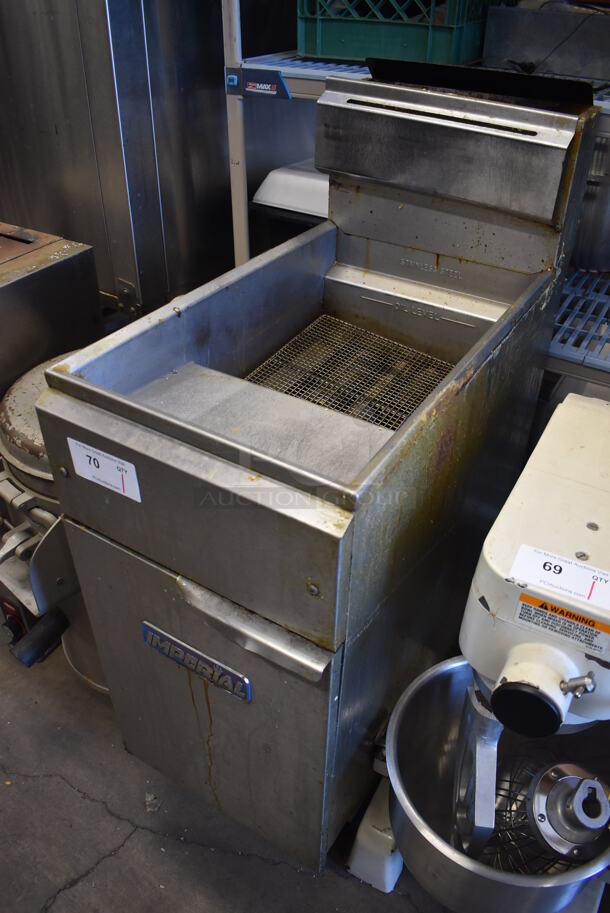 Imperial IFS-40 Stainless Steel Commercial Floor Style Propane Gas Powered Deep Fat Fryer. 105,000 BTU. 15.5x31x47 - Image 2 of 6