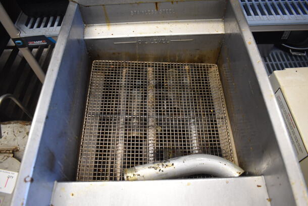 Imperial IFS-40 Stainless Steel Commercial Floor Style Propane Gas Powered Deep Fat Fryer. 105,000 BTU. 15.5x31x47 - Image 3 of 6
