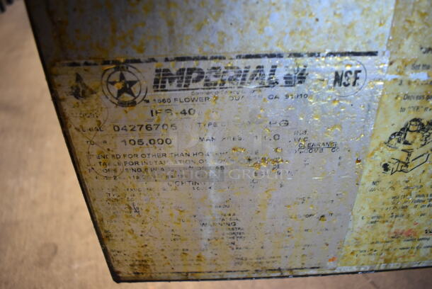 Imperial IFS-40 Stainless Steel Commercial Floor Style Propane Gas Powered Deep Fat Fryer. 105,000 BTU. 15.5x31x47 - Image 5 of 6