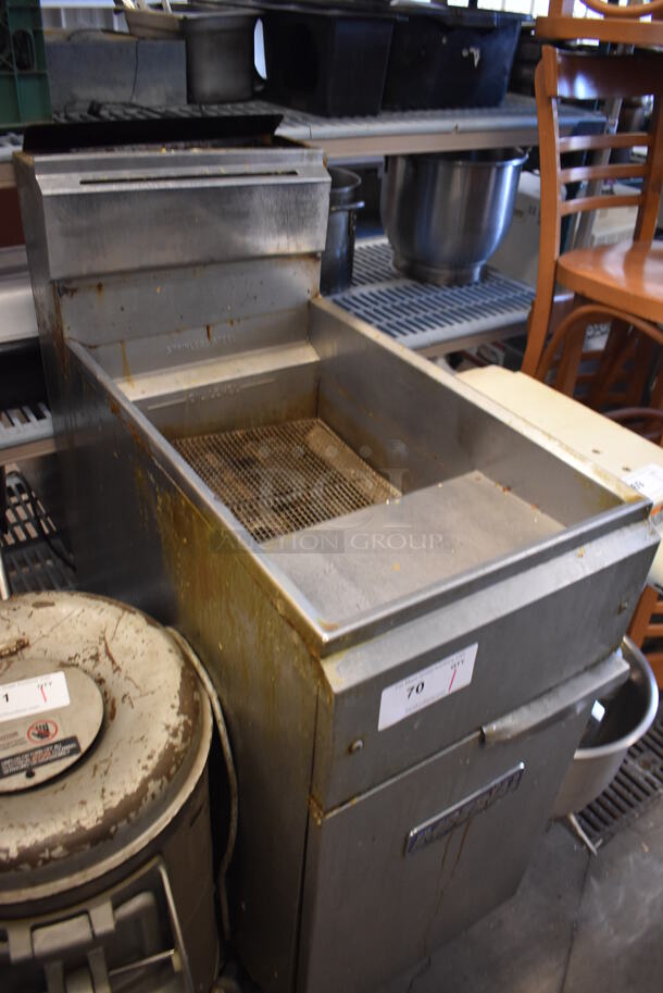 Imperial IFS-40 Stainless Steel Commercial Floor Style Propane Gas Powered Deep Fat Fryer. 105,000 BTU. 15.5x31x47 - Image 6 of 6
