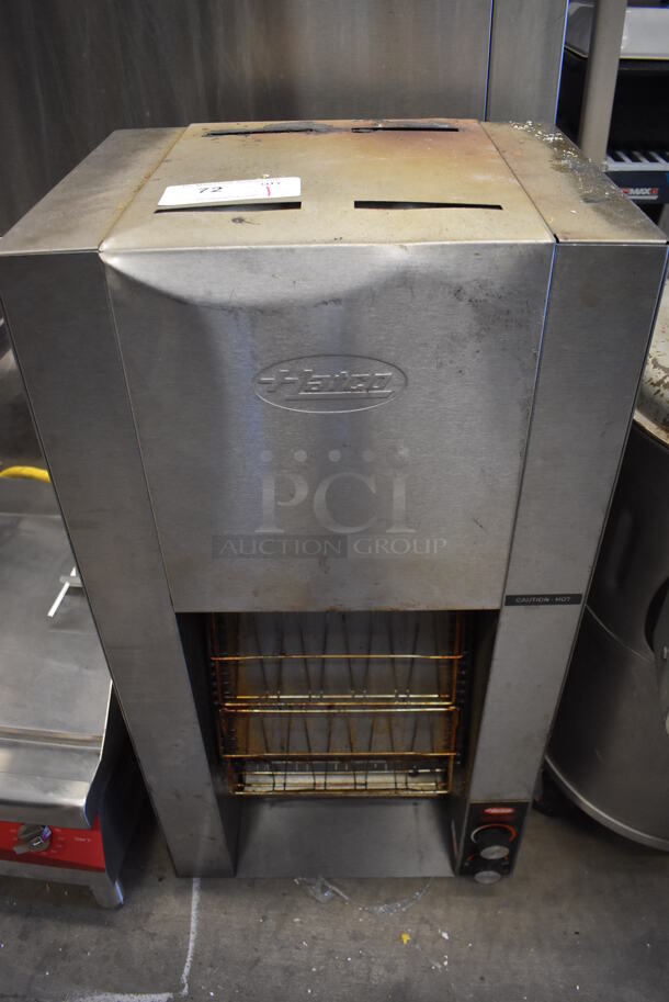 Hatco TK-72 Stainless Steel Commercial Countertop Electric Powered Vertical Toaster. 208 Volts, 1 Phase. 18x13x34 - Image 1 of 8