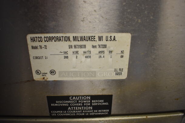 Hatco TK-72 Stainless Steel Commercial Countertop Electric Powered Vertical Toaster. 208 Volts, 1 Phase. 18x13x34 - Image 5 of 8