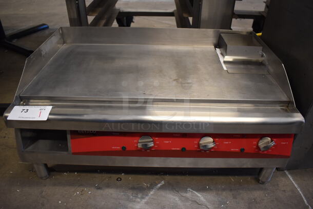 LIKE NEW! Avantco EG30N Stainless Steel Commercial Countertop 30" Electric Powered Flat Top Griddle. 208/240 Volts. 30x20x14. Tested and Working! - Image 1 of 9