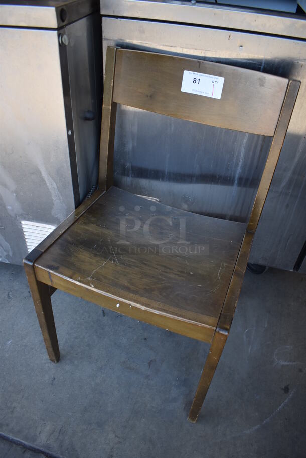 Wood Pattern Dining Chair. 18x16x33 - Image 3 of 4