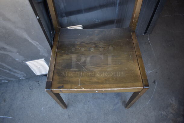 Wood Pattern Dining Chair. 18x16x33 - Image 4 of 4