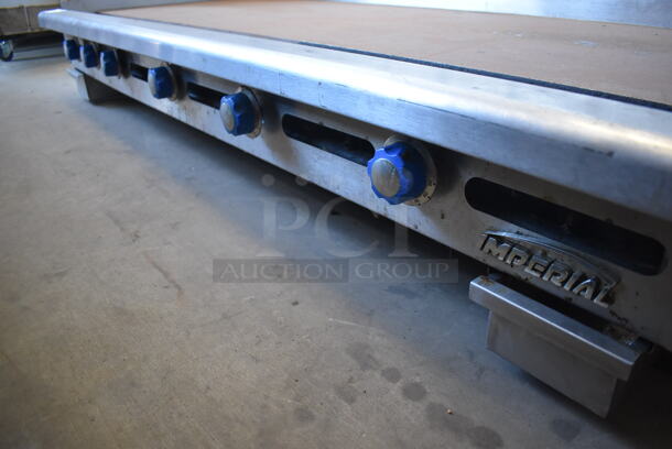 Imperial Stainless Steel Commercial Countertop Natural Gas Powered Flat Top Griddle. 72x31x14 - Image 4 of 4