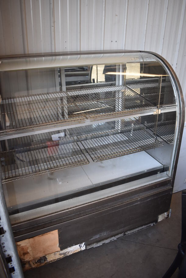 Metal Commercial Floor Style Deli Display Case Merchandiser. 48x34x56. Tested and Powers On But Does Not Get Cold - Image 2 of 4