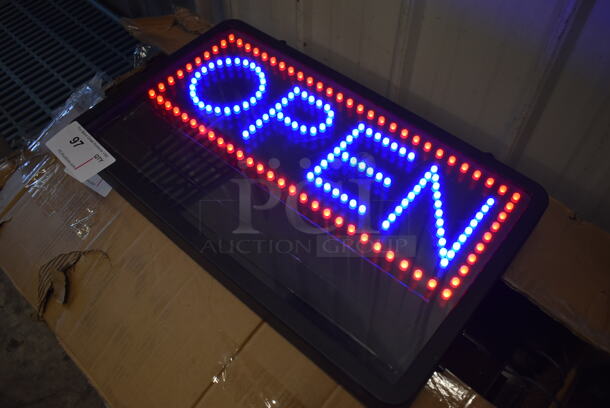 Light Up Open Sign. 21x2x13. Tested and Working! - Image 3 of 5