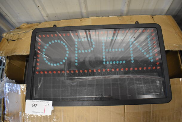 Light Up Open Sign. 21x2x13. Tested and Working! - Image 5 of 5