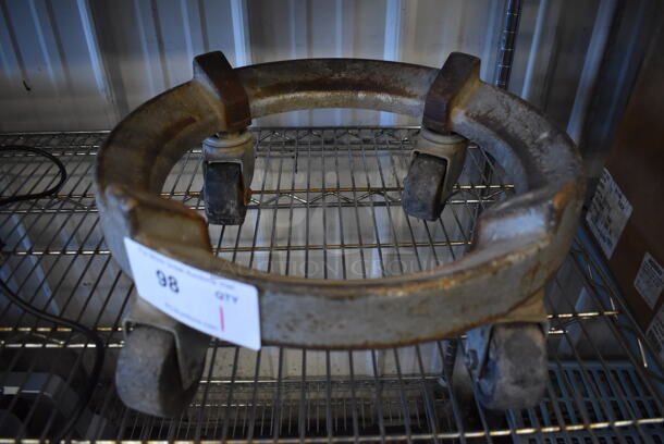 Metal Mixing Bowl Dolly on Commercial Casters. 17x17x8 - Image 1 of 3