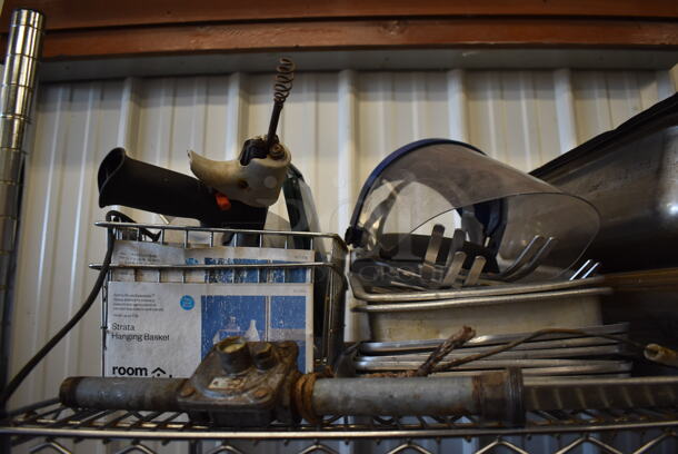 ALL ONE MONEY! Tier Lot of Various Items Including Metal Bins and Chafing Dish Frames - Image 2 of 5