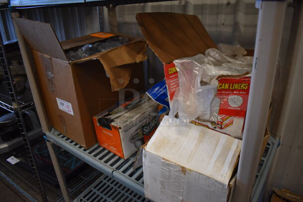 ALL ONE MONEY! Tier Lot of Various Items Including Trash Can Bags and Poly Beverage Tumblers - Image 1 of 4
