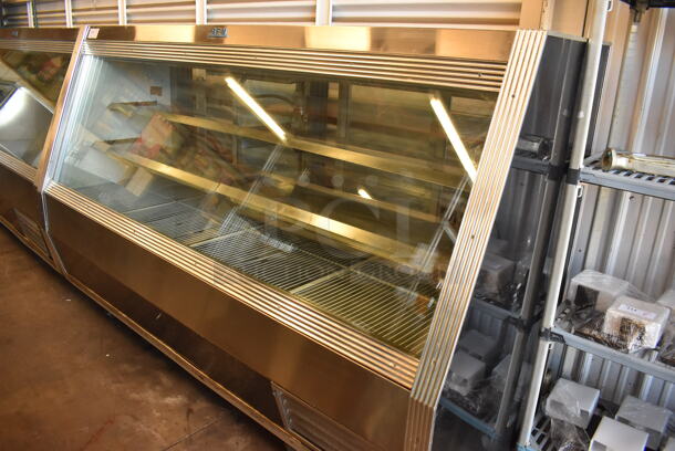 GEM Metal Commercial Floor Style Deli Display Case Merchandiser. 96x34x61. Tested and Powers On But Does Not Get Cold - Image 2 of 5