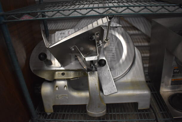 Berkel Stainless Steel Commercial Countertop Meat Slicer w/ Blade Sharpener. 115 Volts, 1 Phase. 26x20x21. Tested and Working! - Image 1 of 6