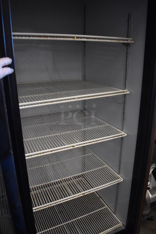 Beverage Air MT45 Metal Commercial 2 Door Reach In Cooler Merchandiser w/ Poly Coated Racks on Commercial Casters. 115 Volts, 1 Phase. 52x32x83. Tested and Working! - Image 3 of 6