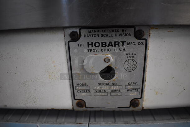 Hobart 1000 Metal Countertop Scale. 115 Volts, 1 Phase. 22x20x20. Cannot Test - Unit Needs New Plug - Image 4 of 5