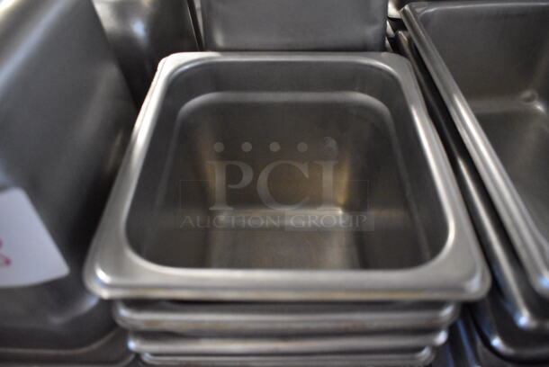 16 Stainless Steel 1/6 Size Drop In Bins. 1/6x6. 16 Times Your Bid! - Image 3 of 3