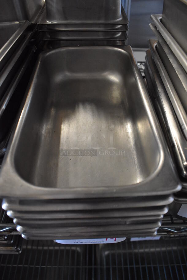 19 Stainless Steel 1/3 Size Drop In Bins. 1/3x2. 19 Times Your Bid! - Image 2 of 3