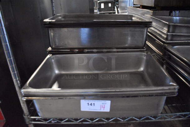 14 Stainless Steel Full Size Drop In Bins. 1/1x4. 14 Times Your Bid! - Image 1 of 3