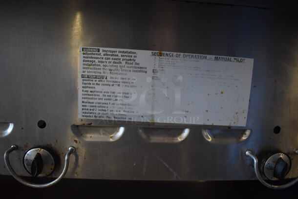 Duke Stainless Steel Commercial 4 Well Steam Table w/ 2 Over Shelves, Warming Strip, Cutting Board and Under Shelf. 58x31x74. Cannot Test Due To Missing Power Cord - Image 8 of 9