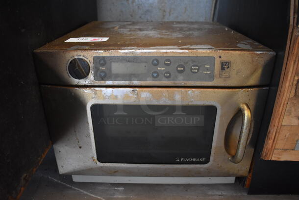 FlashBake FB120 Metal Countertop Microwave Oven. 120 Volts, 1 Phase. 20x20x16 - Image 1 of 6