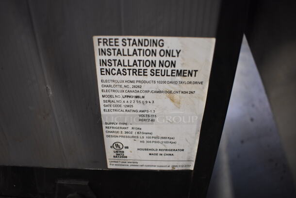 Frigidaire LFPH31M6LM Cooler Freezer Combo. 115 Volts, 1 Phase. 18.5x19.5x34. Tested and Working! - Image 5 of 5