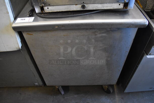 Stainless Steel Table on Commercial Casters. 30x31x36.5