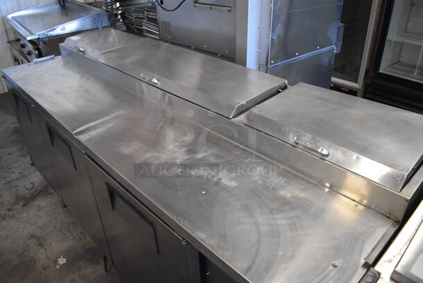 True TPP-93 Stainless Steel Commercial Pizza Prep Table on Commercial Casters. 115 Volts, 1 Phase. 93x32x42. Tested and Working! - Image 2 of 10