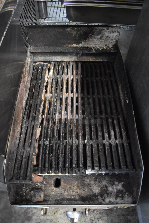 Stainless Steel Commercial Countertop Natural Gas Powered Charbroiler Grill. 15x24x19 - Image 3 of 4