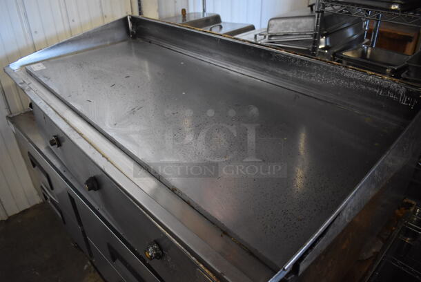 Keating MiraClean Stainless Steel Commercial Natural Gas Powered Chrome Top Flat Top Griddle. 95,000 BTU. 60x30x20 - Image 2 of 6