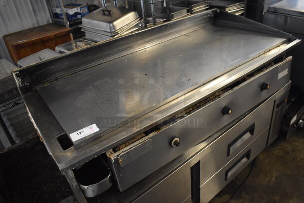 Keating MiraClean Stainless Steel Commercial Natural Gas Powered Chrome Top Flat Top Griddle. 95,000 BTU. 60x30x20 - Image 5 of 6